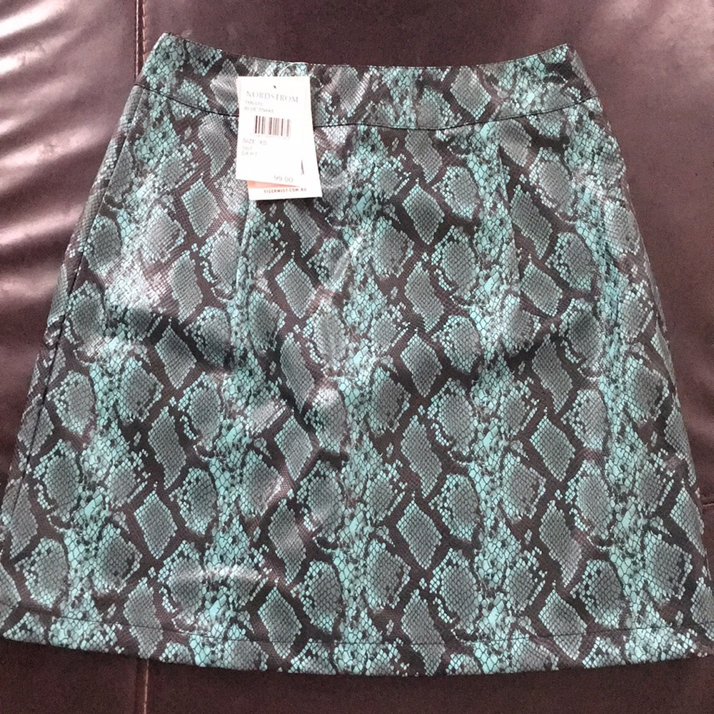 Nordstrom/blue snake skirt